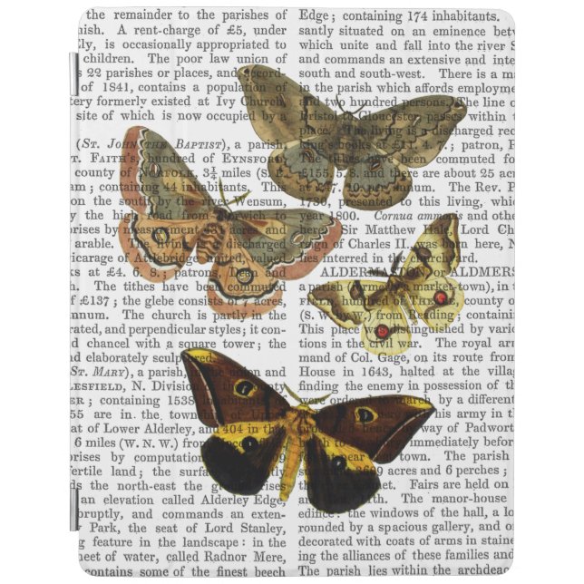 Moth Plate 4 iPad Air Cover (Front)