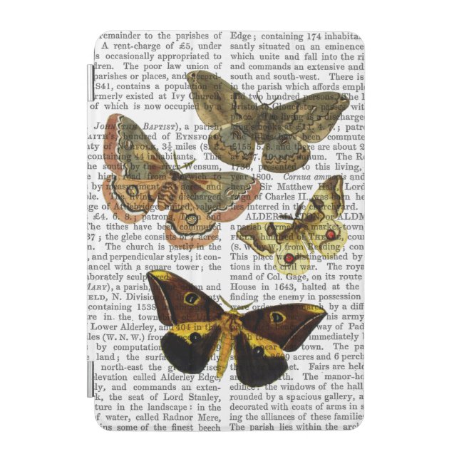 Moth Plate 4 iPad Mini Cover (Front)