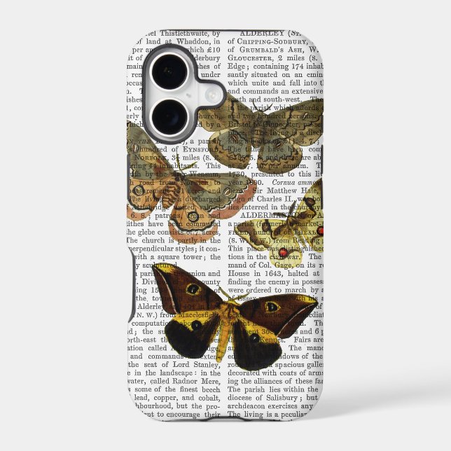 Moth Plate 4 Iphone Case (Back)