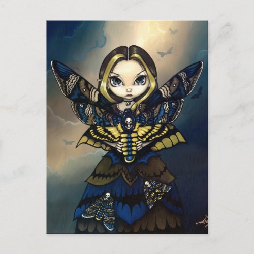 Moth Queen Acherontia Atropos Postcard