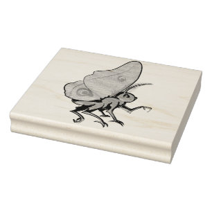 Moth Rubber Stamp