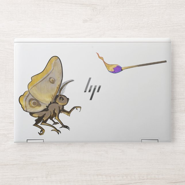 Moth to a Flame HP Laptop Skin (Front)