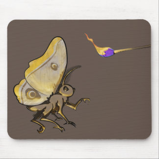 Moth to a Flame Mouse Pad