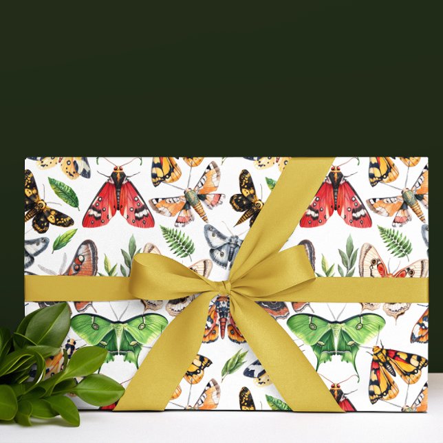 Moth Watercolor  Wrapping Paper (Creator Uploaded)