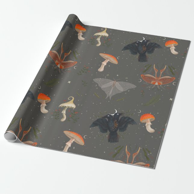 Moth Wrapping Paper (Unrolled)
