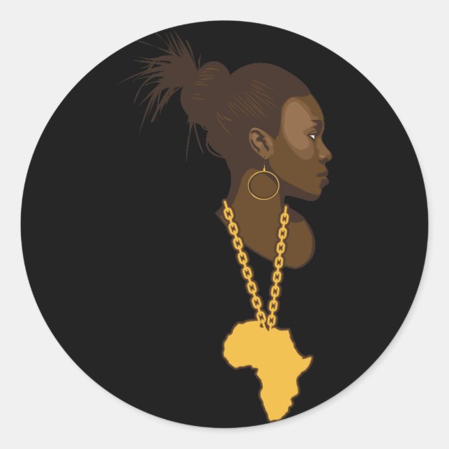 Mother Africa Classic Round Sticker (Front)
