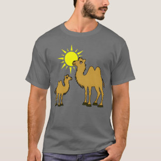 Mother and Baby Camel with Sun gift T-Shirt