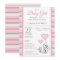 Mother and Baby Cat with Hearts Invitation