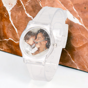 Mother And Baby Custom Photo Mother's Day Watch by DP_Holidays at Zazzle