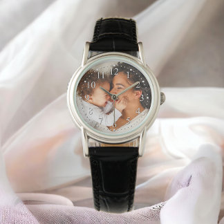 Mother and Baby Custom Photo Mother's Day Watch