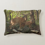 Mother and Baby Deer at Shenandoah National Park Accent Pillow