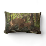 Mother and Baby Deer at Shenandoah National Park Lumbar Pillow