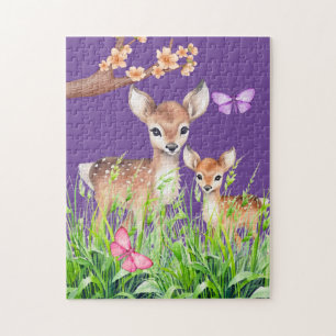 Mother and Baby Deer Jigsaw Puzzle