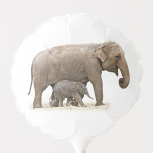 Mother and Baby Elephant Balloon