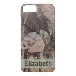 Mother and Baby Elephant iPhone 8/7 Case