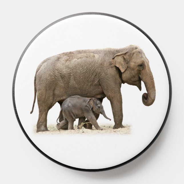 Mother and Baby Elephant PopSocket (Popsocket)