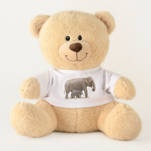 Mother and Baby Elephant Teddy Bear