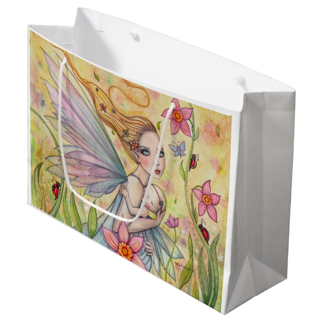 Mother and Baby Fairy Baby Shower Bag (Front Angled)