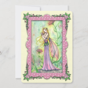 Mother and Baby Fairy Baby Shower Invitations