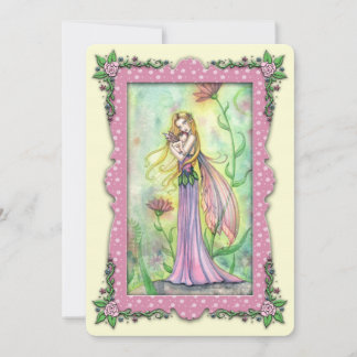 Mother and Baby Fairy Baby Shower Invitations