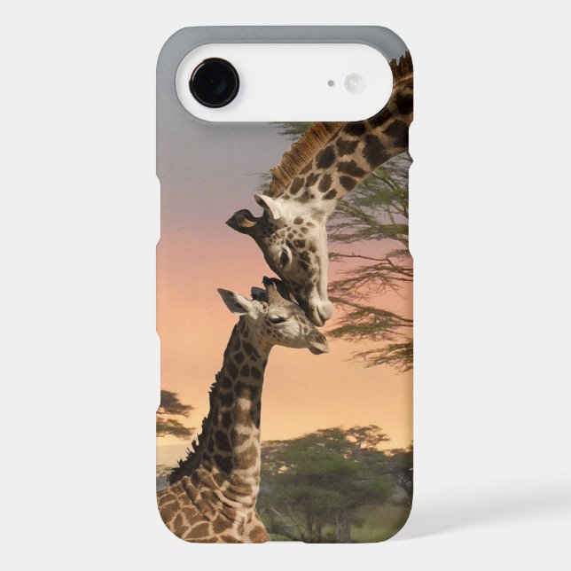 Mother and Baby Giraffe iPhone 6 Plus Tough Case (Back)