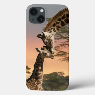 Mother and Baby Giraffe, iPhone 6, Tough Xtreme iPhone 13 Case