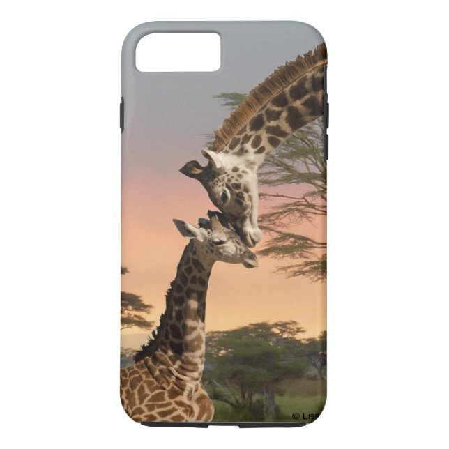 Mother and Baby Giraffe iPhone 7 Plus Tough Case (Back)
