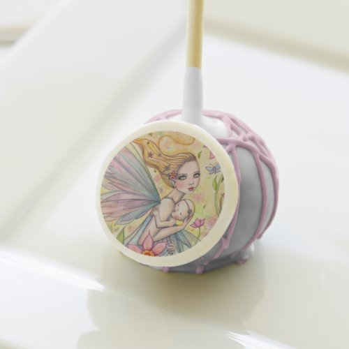 Mother and Baby Girl Fairy Fantasy Illustration Cake Pops