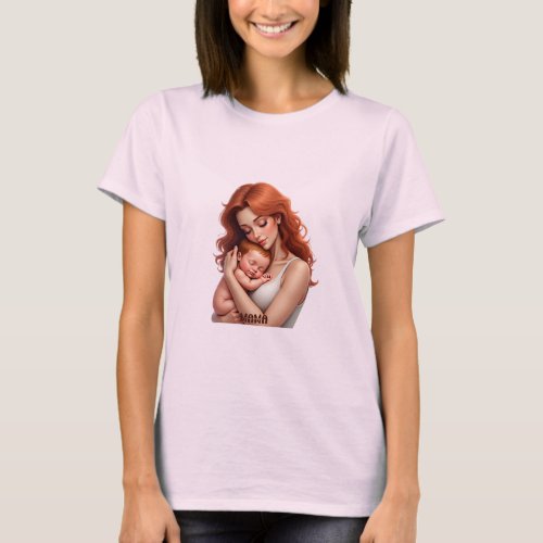 Mother and Baby Love _Heartfelt Connection T_Shirt