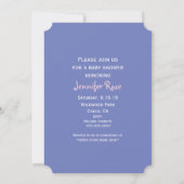 Mother and Baby Mermaid Baby Shower Invitations (Back)