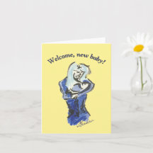 Mother and Baby "New Baby" Card