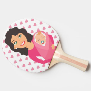 MOTHER AND BABY Ping-Pong PADDLE