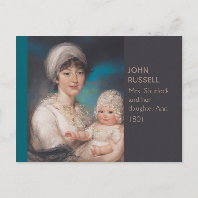 Mother and baby portrait John Russell CC0971 Postcard (Front)