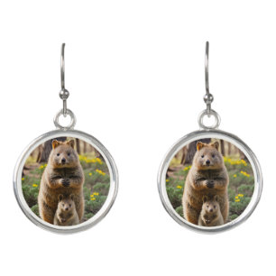 Mother And Baby Quokka, Earrings