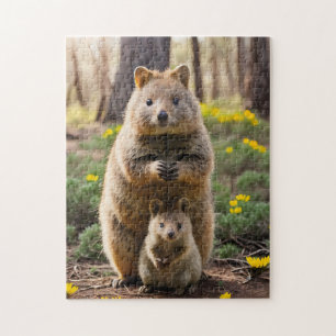 Mother And Baby Quokka, Jigsaw Puzzle