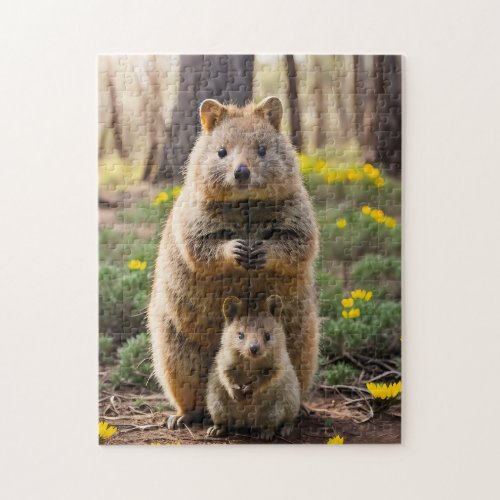 Mother And Baby Quokka Jigsaw Puzzle