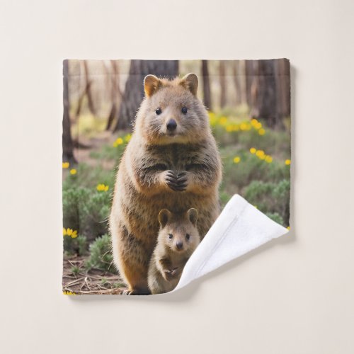 Mother And Baby Quokka Wash Cloth