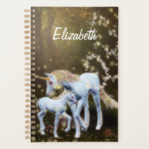 Mother and Baby Unicorn Planner