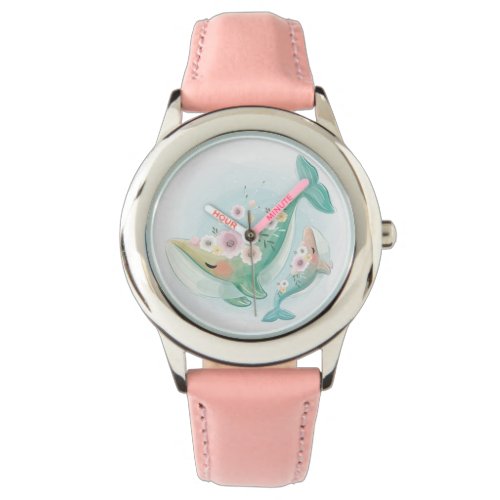 Mother And Baby Whale Dancing Watch