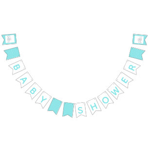 Mother And Baby White Bear Baby Shower Bunting Flags