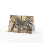 Mother and Baby Zebra  Greeting Card