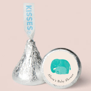 Mother and Calf Elephant Baby Shower Gift Hershey®'s Kisses®