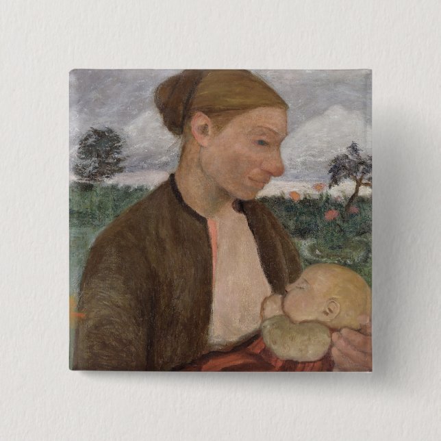 Mother and Child, 1903 Button (Front)