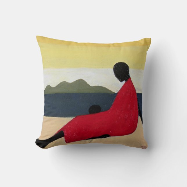 Mother and Child 1991 Throw Pillow (Front)