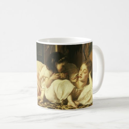 Mother and Child aka Cherries by Lord Leighton Coffee Mug