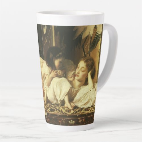 Mother and Child aka Cherries by Lord Leighton Latte Mug