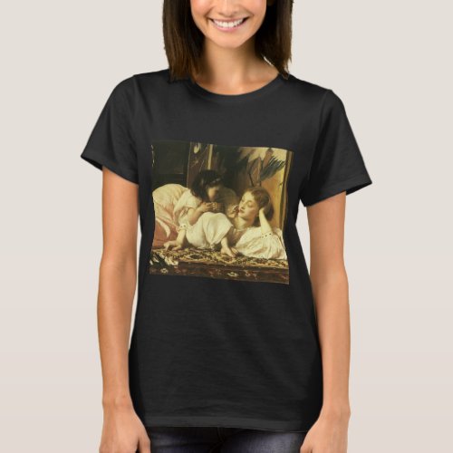 Mother and Child aka Cherries by Lord Leighton T_Shirt