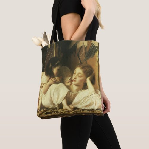 Mother and Child aka Cherries by Lord Leighton Tote Bag
