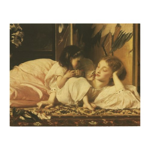 Mother and Child aka Cherries by Lord Leighton Wood Wall Decor