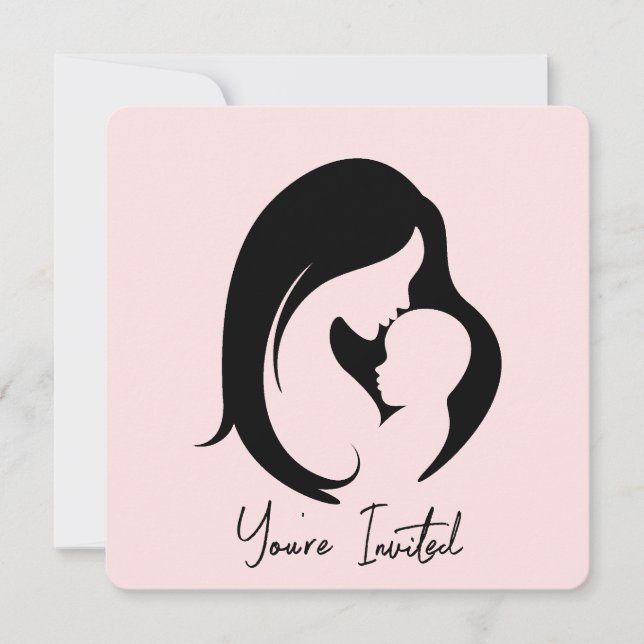 Mother and Child Baby Shower Invitation (Front)